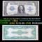 1923 $1 Large Size Silver Certificate Blue Seal FR#237 Grades vf+