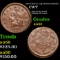 1863 Liberty Cap Civil War Token Wilson's Medal 1c Grades Choice AU