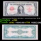 1923 $1 Large Size Rare Red Seal  United States Note FR-40 Grades vf+