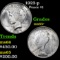 1923-p Peace Dollar $1 Grades GEM+ Unc