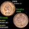 1860 Indian Cent 1c grades Choice Unc