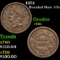 1851 Braided Hair Half Cent 1/2c Grades vf++