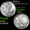 1947-p Walking Liberty Half Dollar 50c Grades GEM Unc