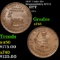 1837 I take the Responsibility Hard Times Token HT-72 1c Grades xf+