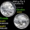 1913-p Ty I Buffalo Nickel 5c Grades Choice+ Unc