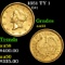 1851 Gold Dollar TY 1 $1 Grades Choice AU