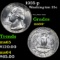 1935-p Washington Quarter 25c Grades Choice+ Unc