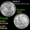 1943-d Walking Liberty Half Dollar 50c Grades Select+ Unc