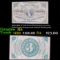 1864-1869 3c 3rd series Fractional currency, F1226 Light background behind Washington Grades f+