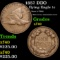 1857 Flying Eagle Cent DDO 1c Grades xf