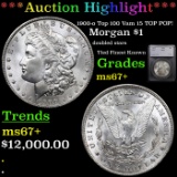 ***Auction Highlight*** 1900-o Morgan Dollar Top 100 Vam 15 TOP POP! $1 Graded ms67+ by SEGS (fc)