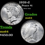 1926-d Peace Dollar $1 Grades Choice Unc