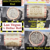 ***Auction Highlight*** Old Casino 50c Roll $10 Halves Las Vegas Casino Golden Nugget 1942 Walker &