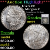 ***Auction Highlight*** 1878-cc Morgan Dollar $1 Graded ms64 by SEGS (fc)