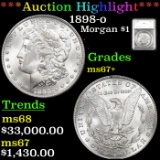 ***Auction Highlight*** 1898-o Morgan Dollar $1 Graded ms67+ by SEGS (fc)