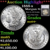 ***Auction Highlight*** 1888-s Morgan Dollar $1 Graded ms64+ by SEGS (fc)