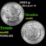 1883-p Morgan Dollar $1 grades gem+ unc