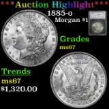 ***Auction Highlight*** 1885-o Morgan Dollar $1 Graded ms67 by SEGS (fc)