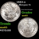 1883-o Morgan Dollar $1 Grades GEM Unc