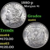1880-p Morgan Dollar $1 Grades Choice Unc