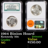 NGC 1964 Kennedy Half Dollar Binion Hoard 50c Graded NG by NGC