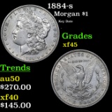 1884-s Morgan Dollar $1 Grades xf+