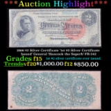 ***Auction Highlight*** 1866 $2 Silver Certificate '1st $2 Silver Certificate Issued' General 'Hanco