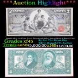 ***Auction Highlight*** 1896 $2 Silver Certificate Fr-247 