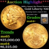 ***Auction Highlight*** 1900-s Liberty Head Gold Amont the Finest Known 20 Graded ms64+ by SEGS (fc)