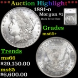 ***Auction Highlight*** 1891-o Morgan Dollar $1 Graded ms65+ by SEGS (fc)