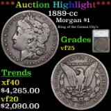 ***Auction Highlight*** 1889-cc Morgan Dollar $1 Graded vf25 by SEGS (fc)