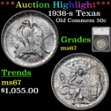 ***Auction Highlight*** 1936-s Texas Old Commem Half Dollar 50c Graded ms67 by SEGS (fc)