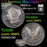 ***Auction Highlight*** 1884-o Morgan Dollar $1 Graded ms65 dmpl by SEGS (fc)