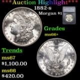 1882-s Morgan Dollar $1 Graded ms66+ by SEGS