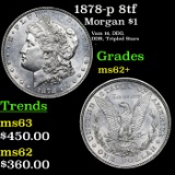 1878-p 8tf Morgan Dollar $1 Grades Select Unc