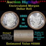***Auction Highlight*** 1880 & CC Uncirculated Morgan Dollar Shotgun Roll (fc)