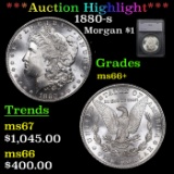 1880-s Morgan Dollar $1 Graded ms66+ by SEGS.