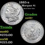 1885-s Morgan Dollar $1 Grades Choice AU/BU Slider+