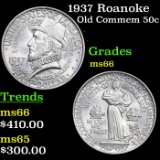 1937 Roanoke Old Commem Half Dollar 50c Grades GEM+ Unc