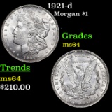 1921-d Morgan Dollar $1 Grades Choice Unc