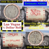 ***Auction Highlight*** Old Casino 50c Roll $10 Halves Las Vegas Casino Silver City 1942 Walker & 19