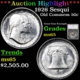 ***Auction Highlight*** 1926 Sesqui Old Commem Half Dollar 50c Graded ms65 by SEGS (fc)