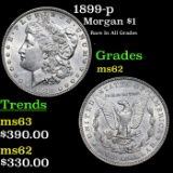 1899-p Morgan Dollar $1 Grades Select Unc