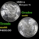 1881-s Morgan Dollar $1 Grades GEM+ Unc
