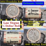 ***Auction Highlight*** Old Casino 50c Roll $10 Halves Las Vegas Casino The Mint 1952 Franklin & 194
