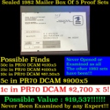 Original sealed box 5- 1982 United States Mint Proof Sets