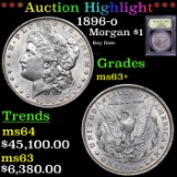 ***Auction Highlight*** 1896-o Morgan Dollar $1 Graded Select+ Unc by USCG (fc)