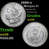 1886-s Morgan Dollar $1 Grades Choice AU/BU Slider
