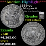 ***Auction Highlight*** 1889-cc Morgan Dollar $1 Graded vf30 details by SEGS (fc)