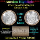 ***Auction Highlight*** 1889 & CC Uncirculated Morgan Dollar Shotgun Roll (fc)